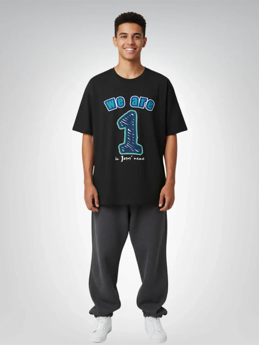 We Are One - In Jesus' Name Heavyweight Unisex Tee