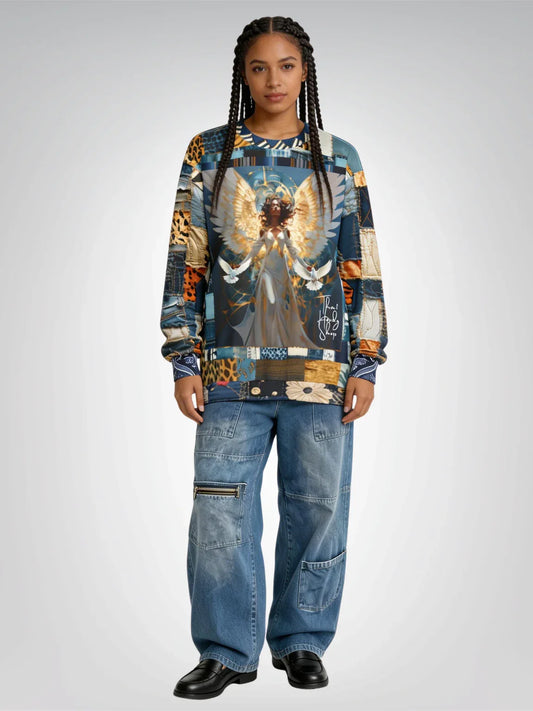 Wild Angel Animal Print Unisex Sweatshirt (Gold Label)