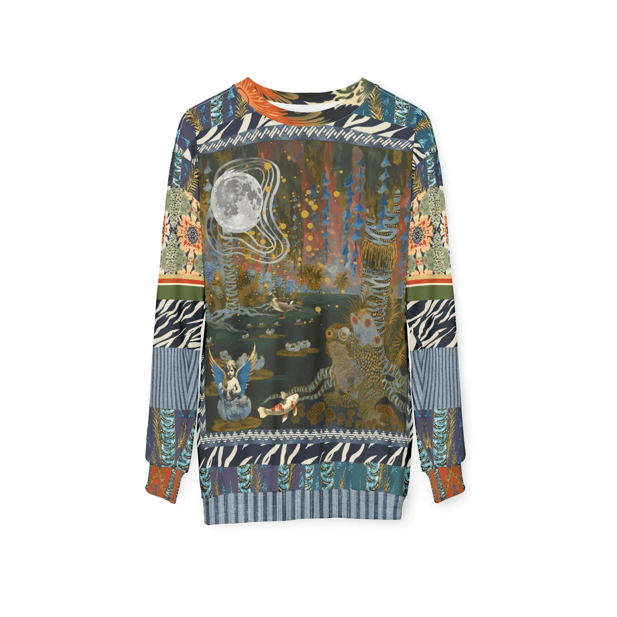 Wiosna Waterway in Deco Fantasy - Janoszanka - Unisex Sweatshirt (Gold Label)