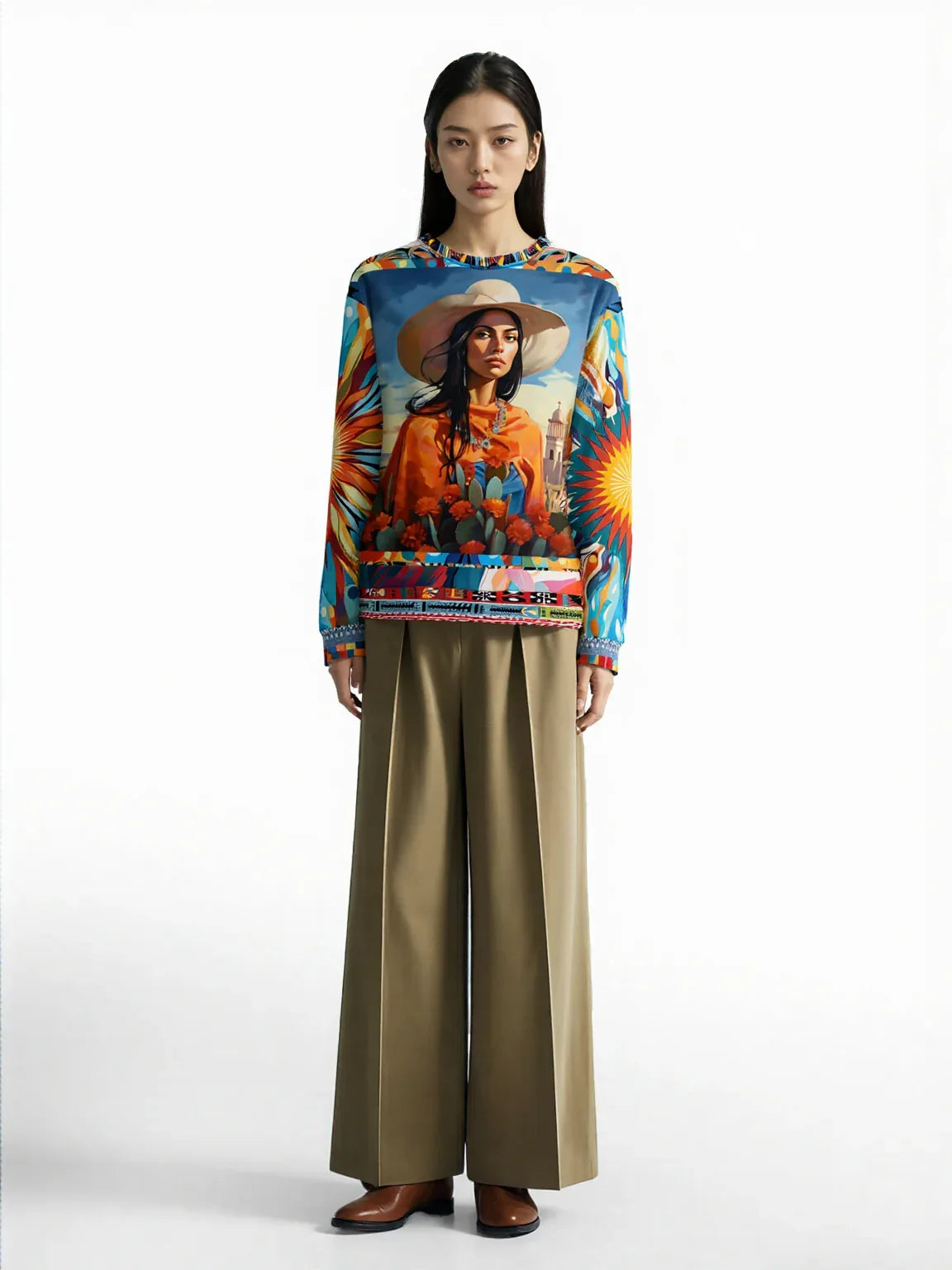 Woman of Chihuahua Unisex Sweatshirt (Gold Label)