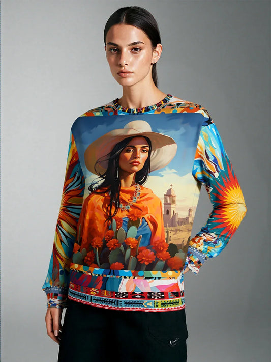 Woman of Chihuahua Unisex Sweatshirt (Gold Label)