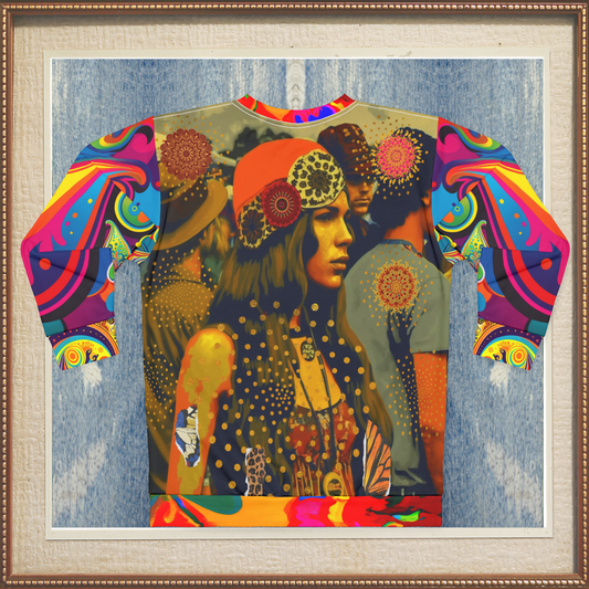 Woodstock Girl Mandala Unisex Sweatshirt (Gold Label)