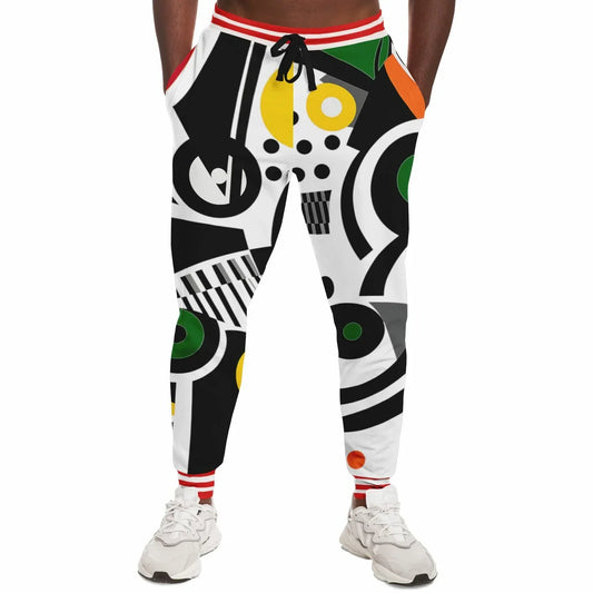 Zebra in African Abstract Eco-Poly Unisex Joggers