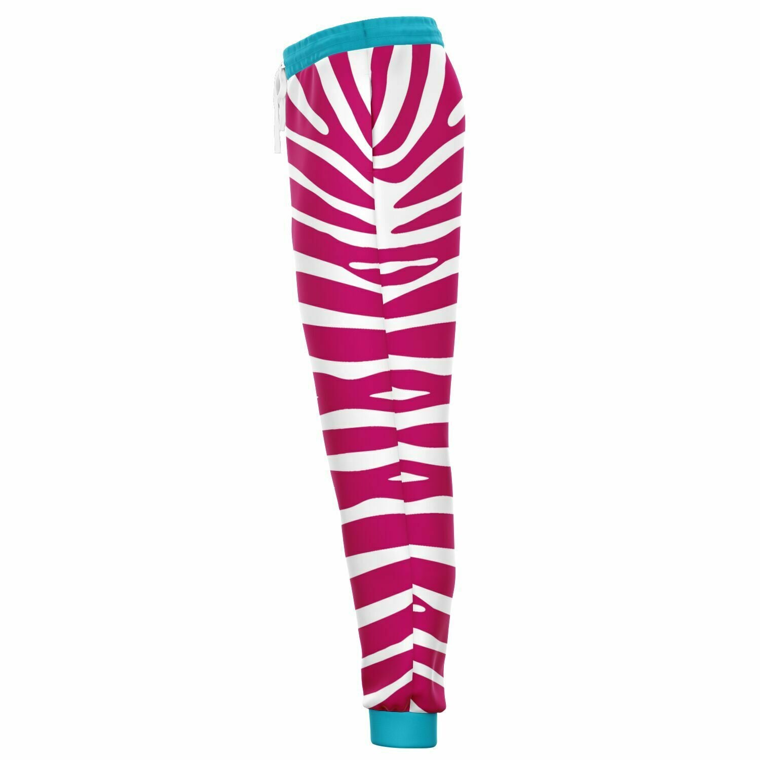 Zebra in Raspberry Eco-Poly Unisex Joggers