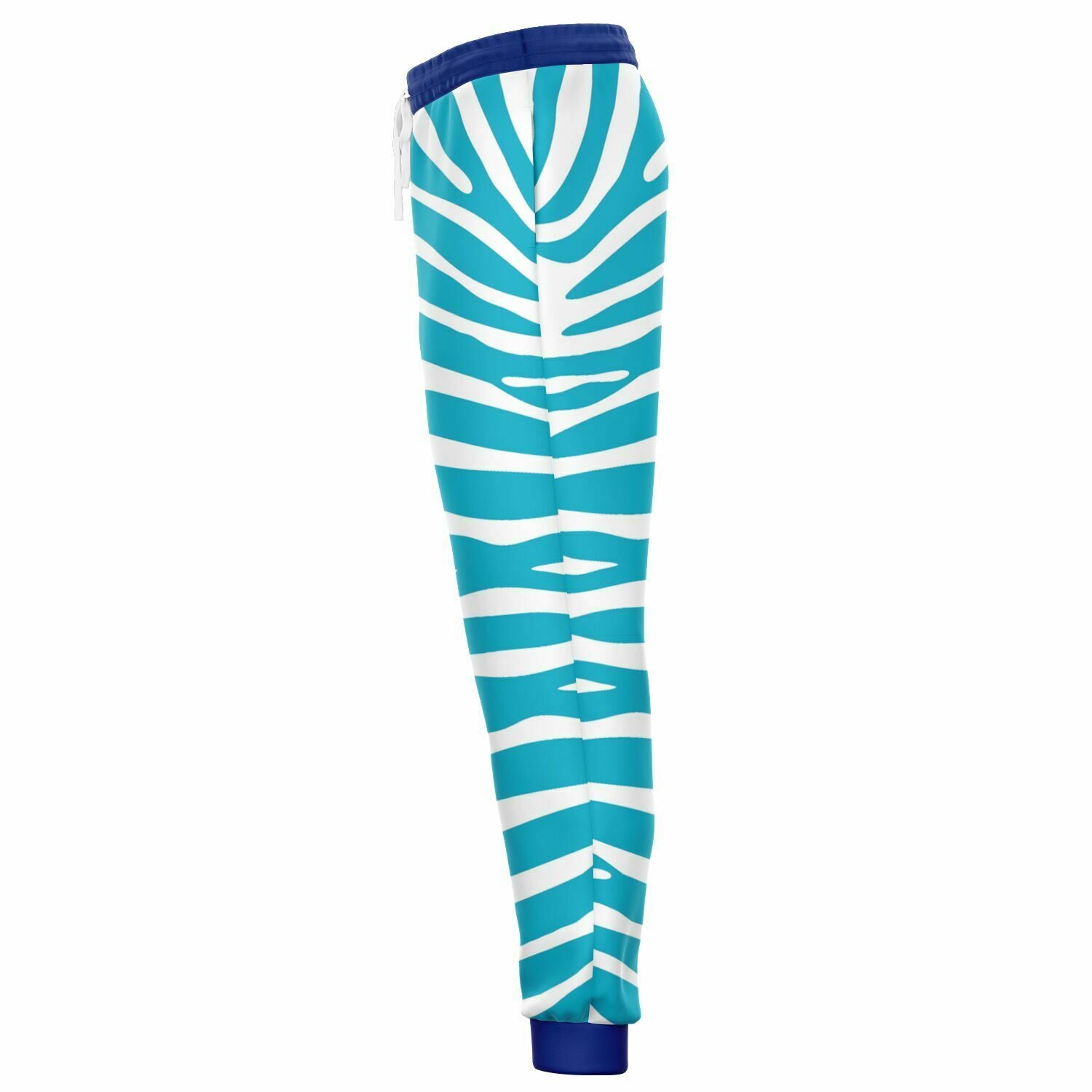 Zebra in Turquoise Eco-Poly Unisex Joggers