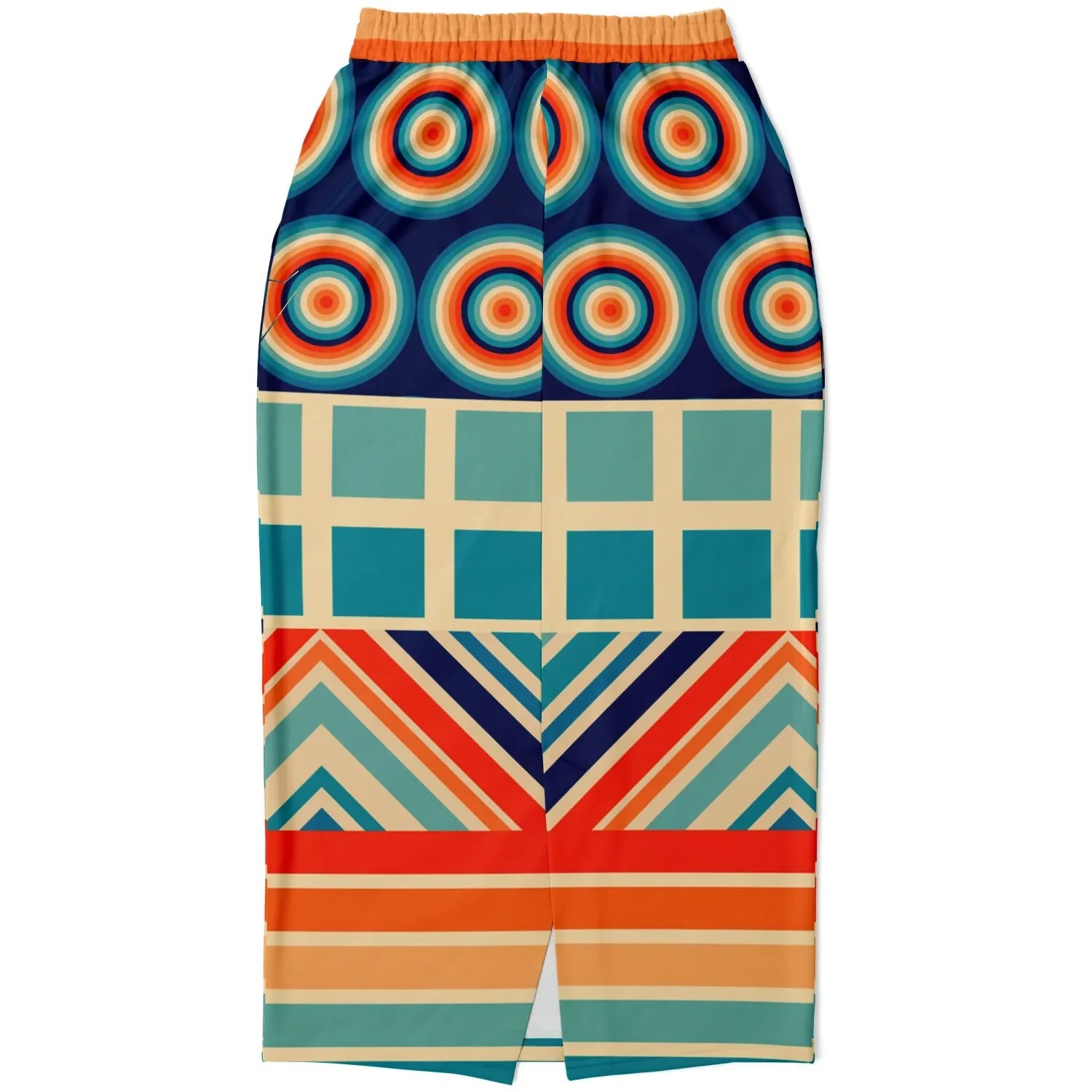 Ziggy Out Retro Eco-Poly Long Pocket Skirt