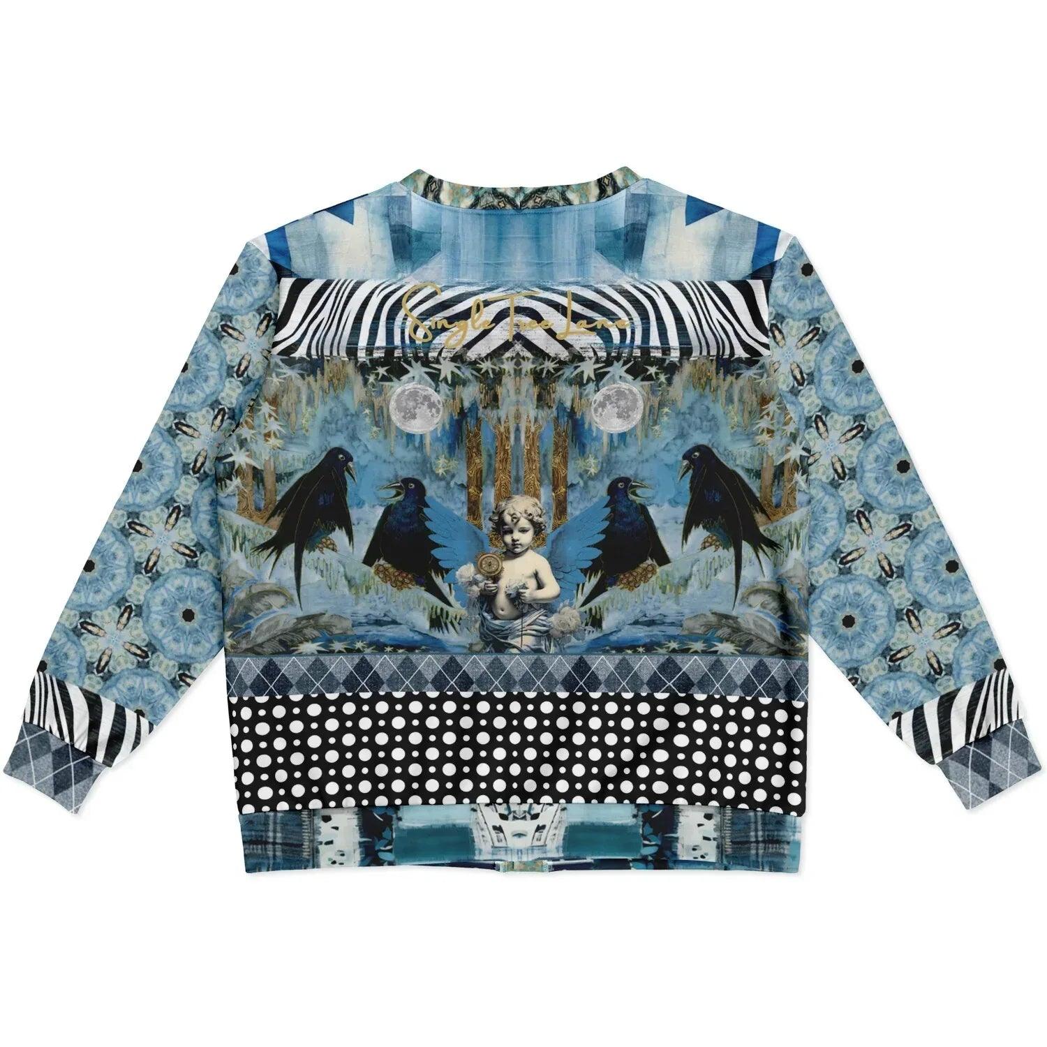 Zima in Frost - Janoszanka - Patchwork Print Heavyweight Unisex Cardigan