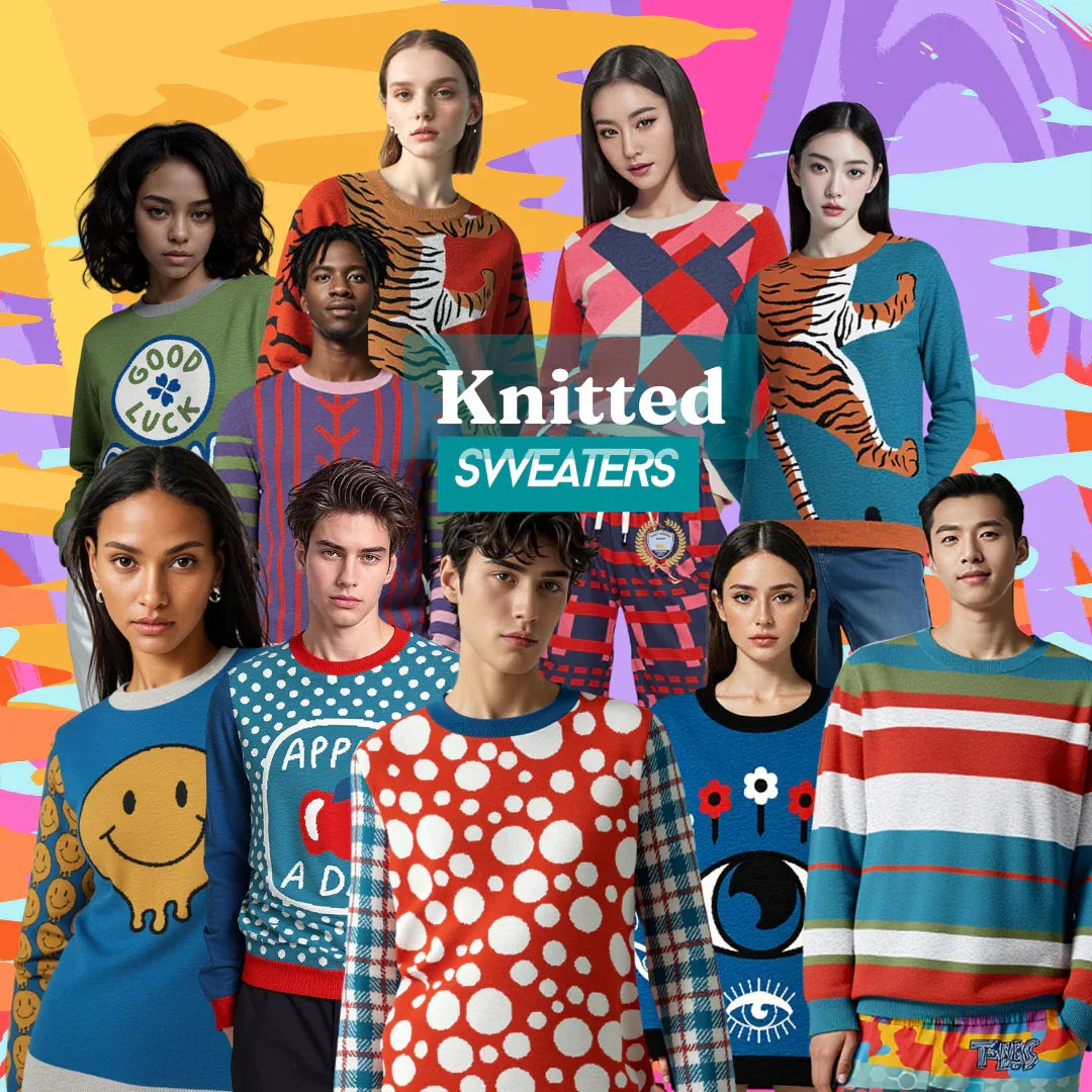 Knitted Crewneck Sweaters