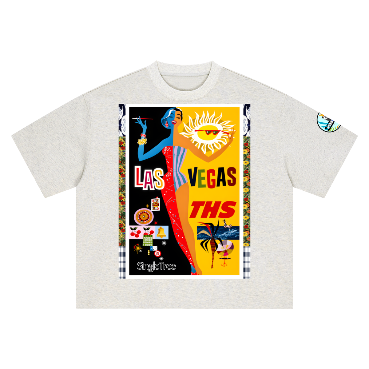 Lights Camera Action - Las Vegas Boxy Oversized Unisex T-Shirt