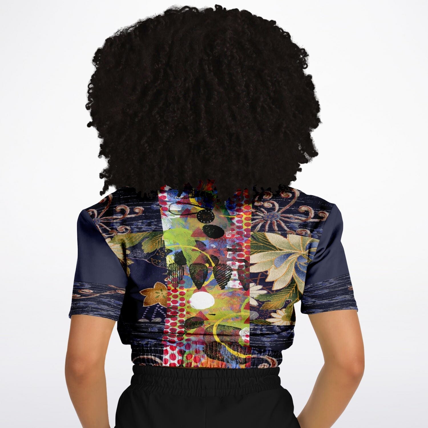 Empress Kanako Eco-Poly Short Sleeve Cropped Pullover