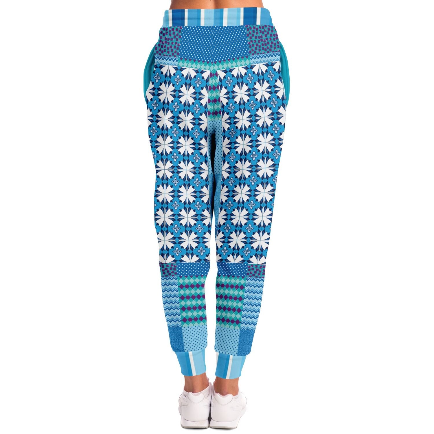 Blue Gypsy Patchwork Eco-Poly Unisex Joggers
