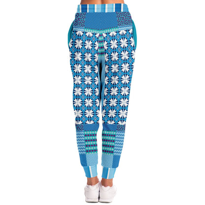 Blue Gypsy Patchwork Eco-Poly Unisex Joggers