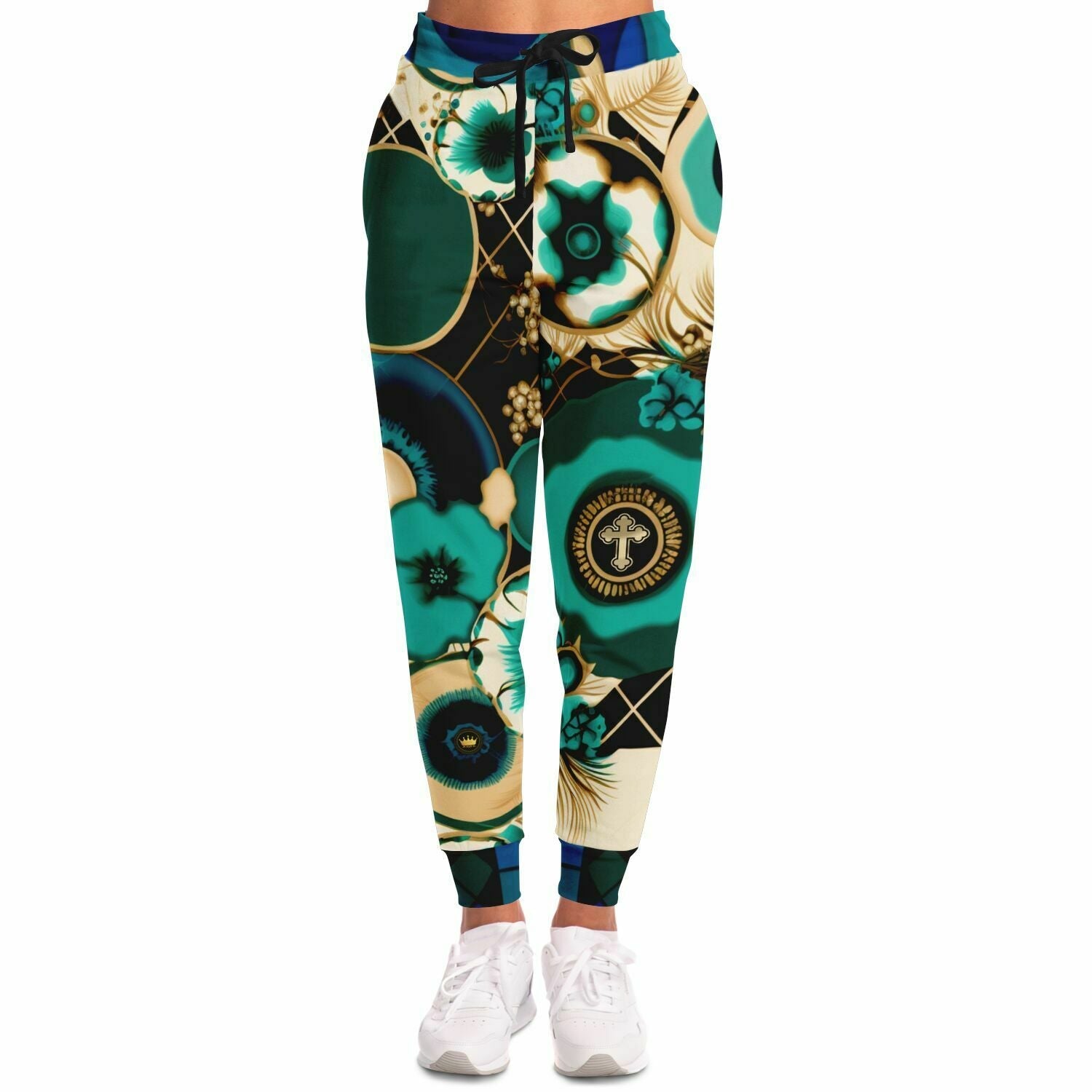 Beverly Trinity Plaid Medallion Eco-Poly Unisex Joggers
