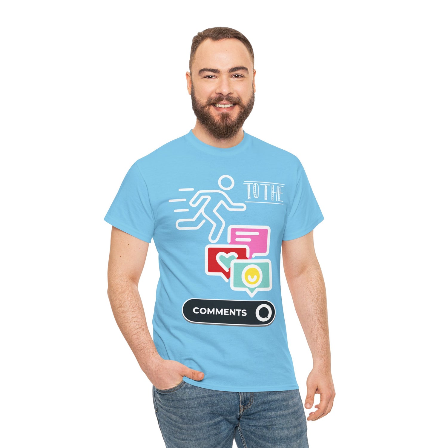 Straight to the Comments Heavyweight Unisex Tee