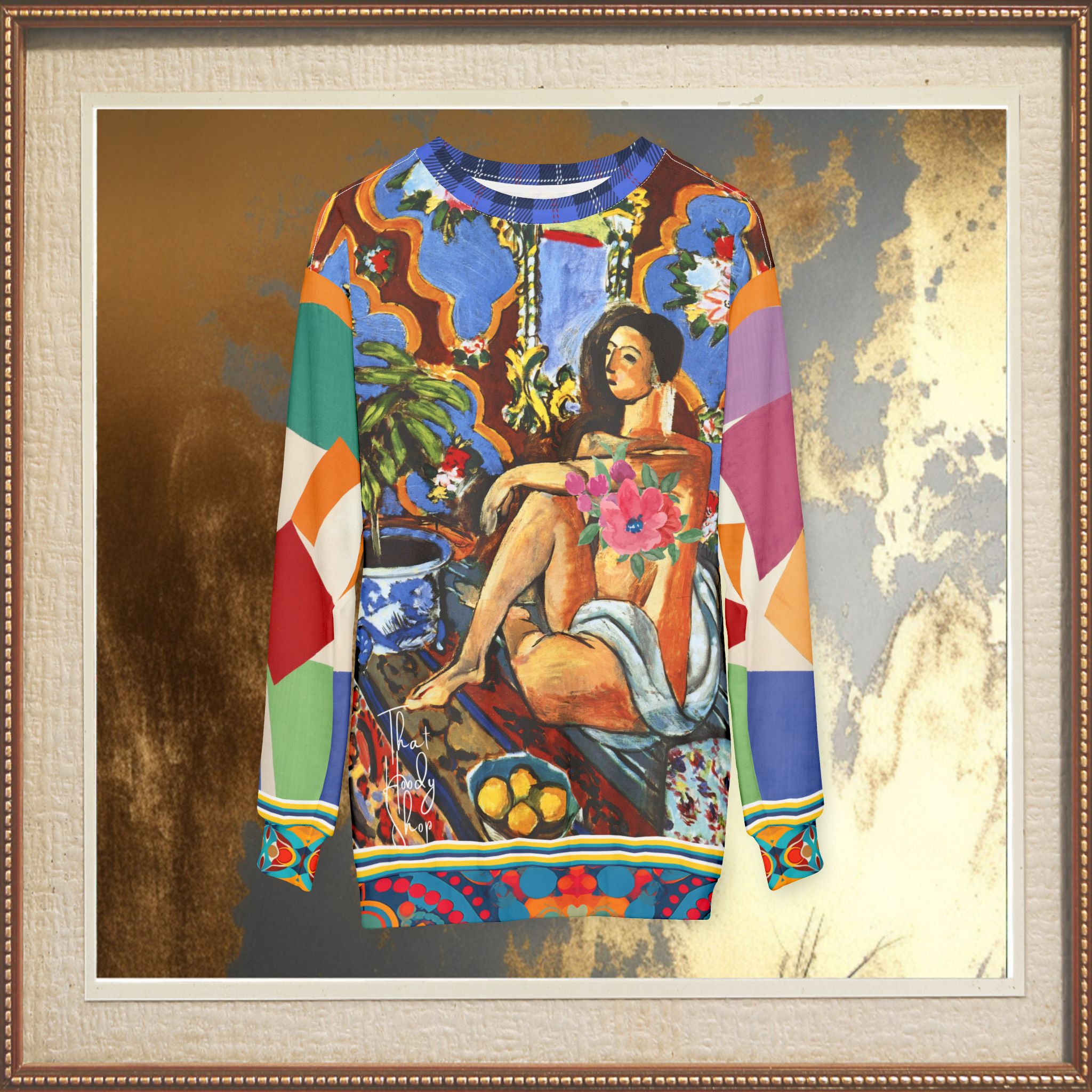 Decorative Figure in Ornamental Unisex Sweatshirt (Gold Label)