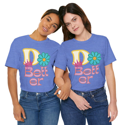 Do Better Hippie Vibe Floral Short Sleeve Tee