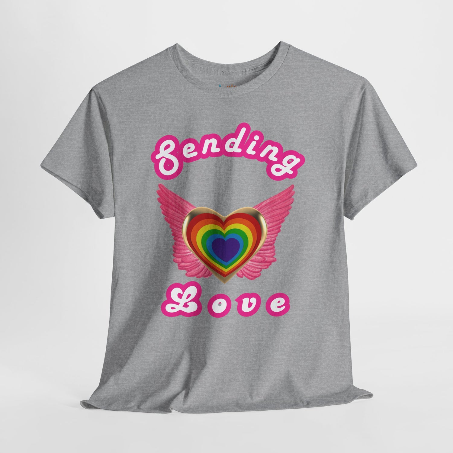 Sending Love Inspirational Heavyweight Unisex Tee
