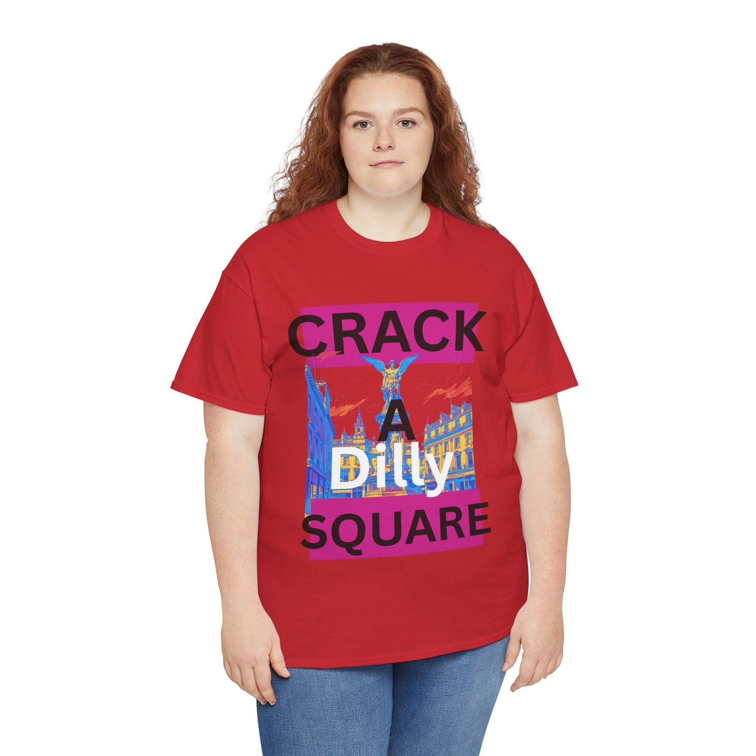 Crack-a-Dilly Square London United Kingdom Funny Heavyweight Tee