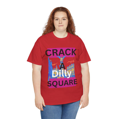 Crack-a-Dilly Square London United Kingdom Funny Heavyweight Tee
