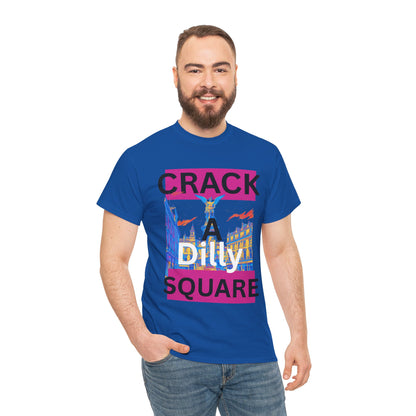 Crack-a-Dilly Square London United Kingdom Funny Heavyweight Tee