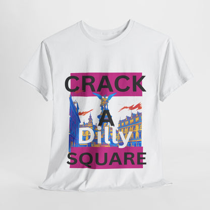 Crack-a-Dilly Square London United Kingdom Funny Heavyweight Tee