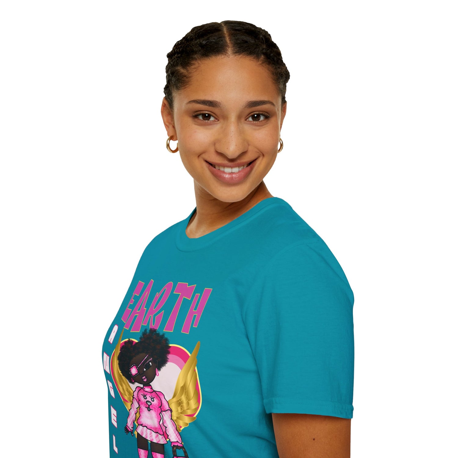 Earth Angel Natural Hair Unisex Softstyle T-Shirt