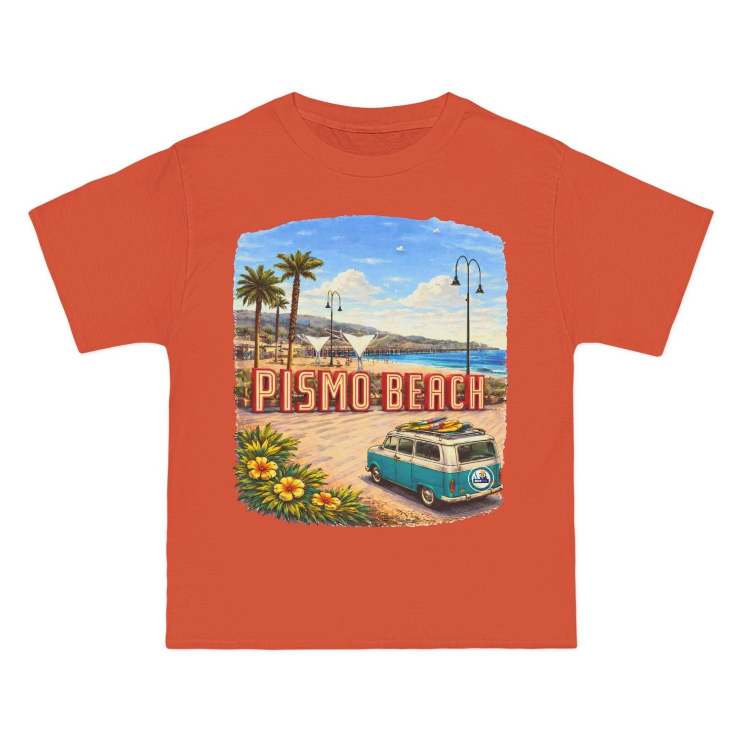Welcome to Pismo Beach - Hippie Bus Edition - Heavyweight Tee