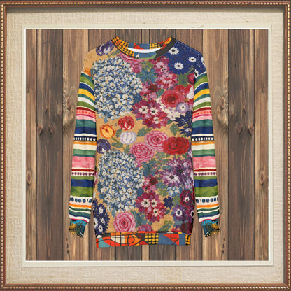 Bloom &amp; Brush Floral Unisex Sweatshirt (Gold Label)