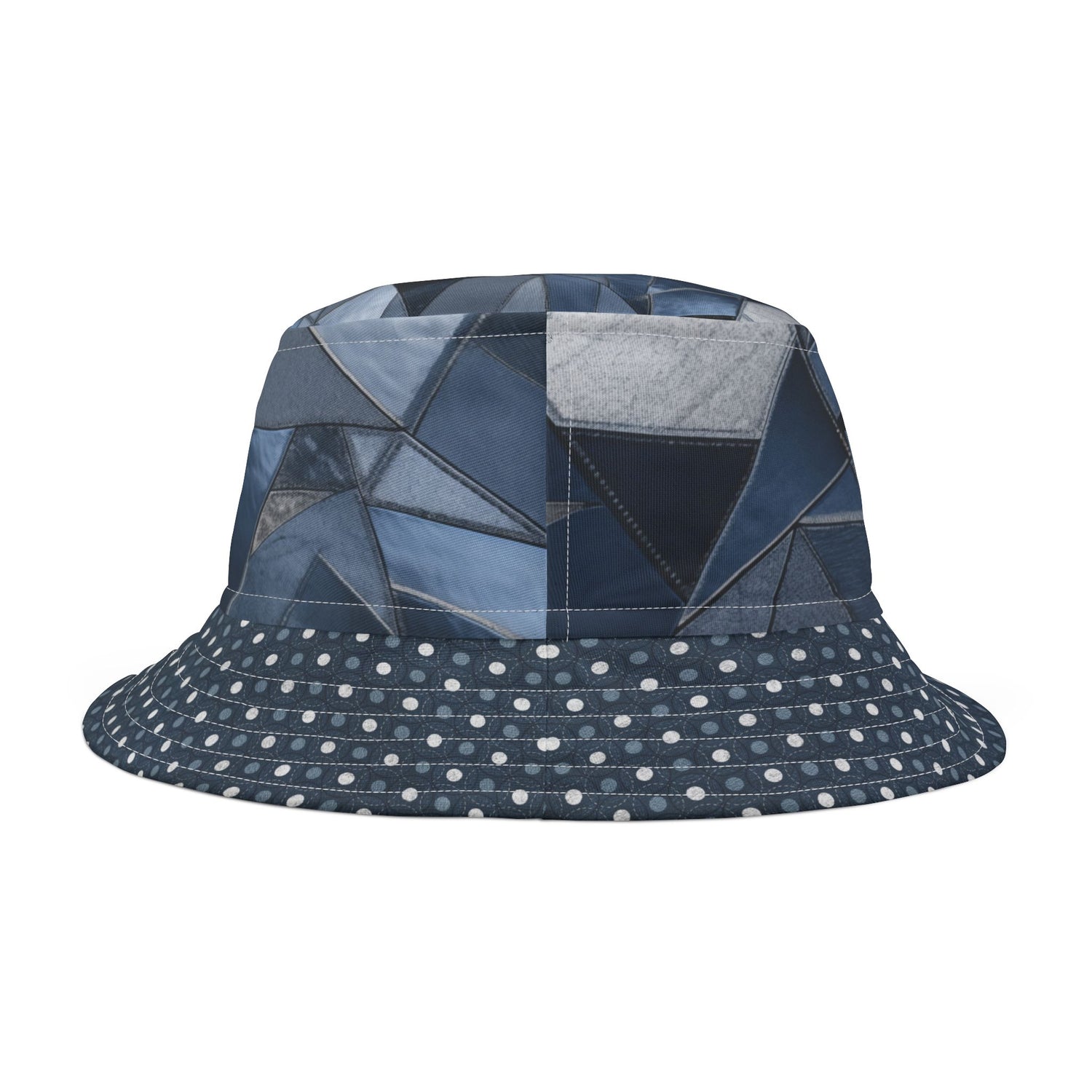 Dotted Indigo Kaleidoscope Vibrant Bucket Hat