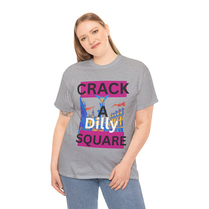 Crack-a-Dilly Square London United Kingdom Funny Heavyweight Tee