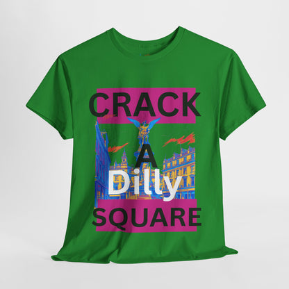 Crack-a-Dilly Square London United Kingdom Funny Heavyweight Tee