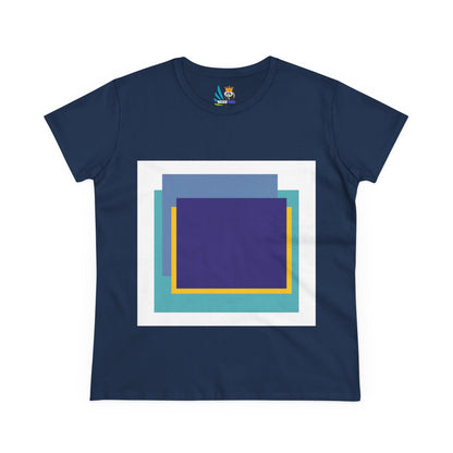 My Life in Purple Squares Cubed Contemporary Art Design Women&