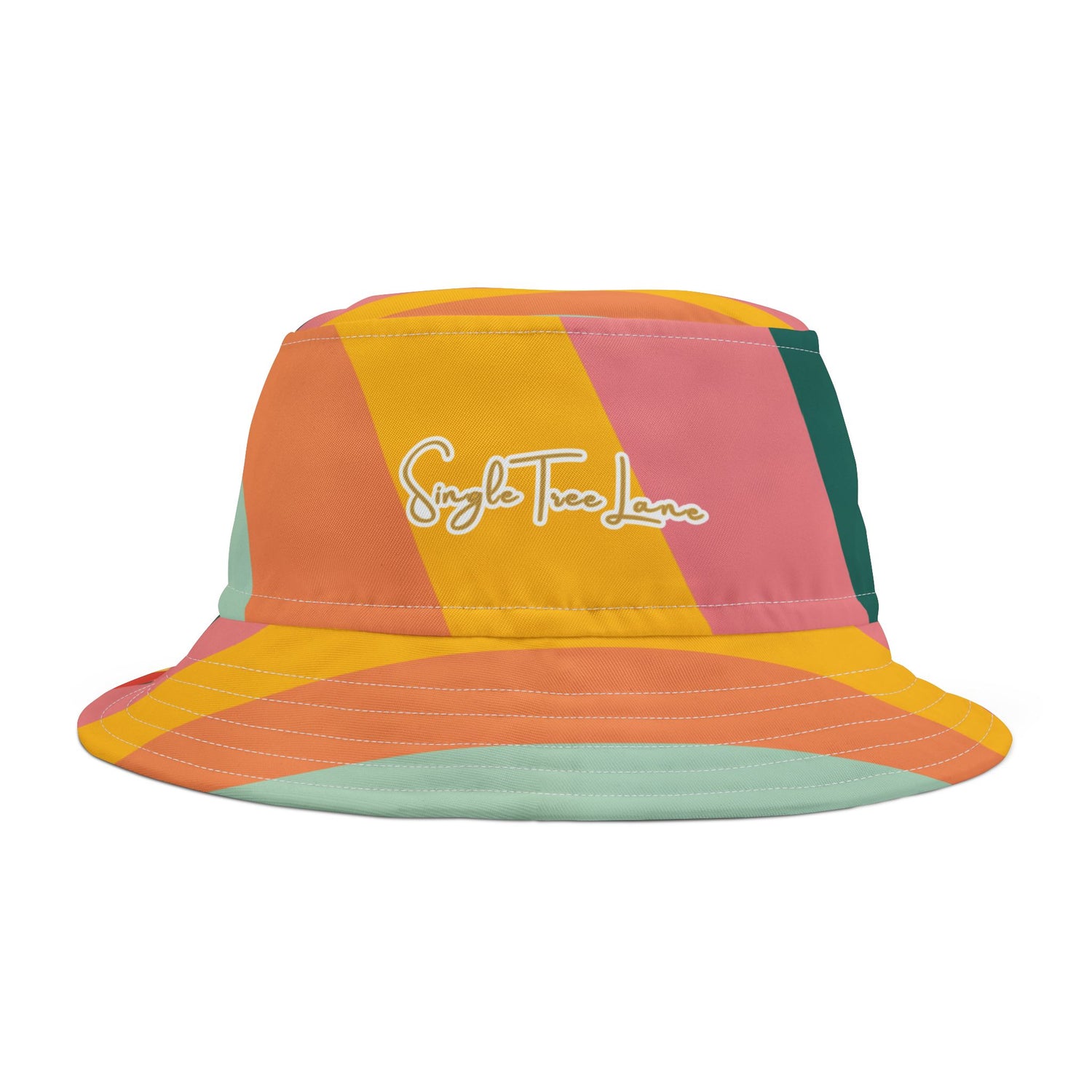 Sun Worshipper in Pastel Stripe Vibrant Bucket Hat