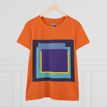 My Life in Purple Squares Cubed Contemporary Art Design Women&