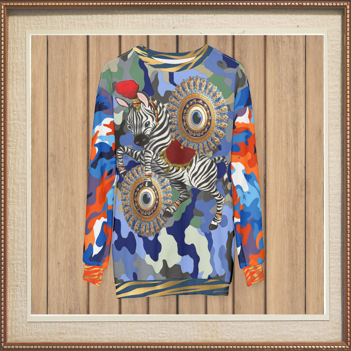 Life is a Circus in the Eyes of a Zebra Unisex Sweatshirt (Gold Label)