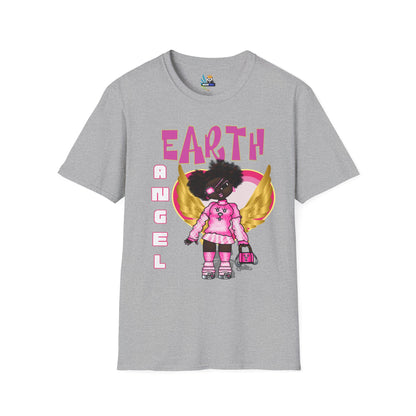 Earth Angel Natural Hair Unisex Softstyle T-Shirt