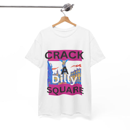 Crack-a-Dilly Square London United Kingdom Funny Heavyweight Tee