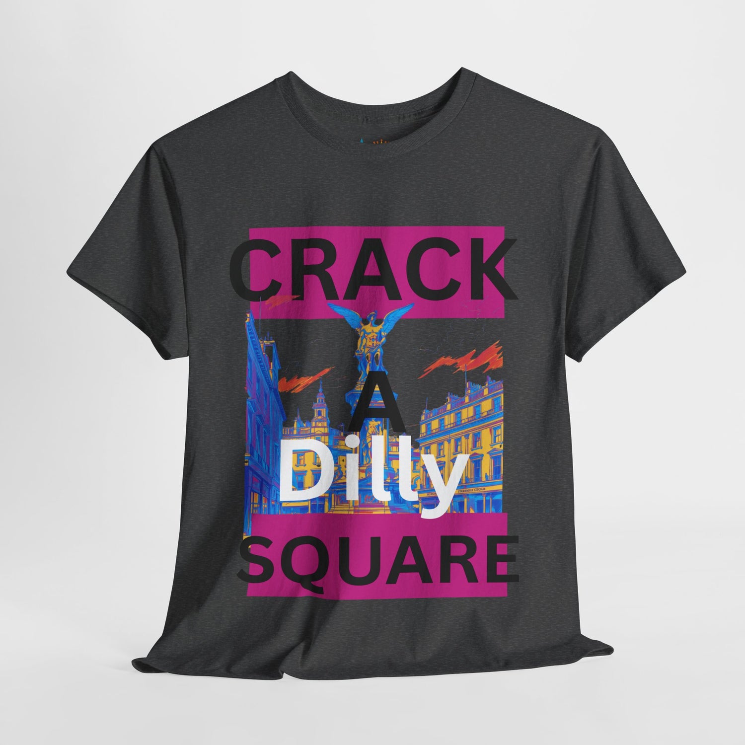 Crack-a-Dilly Square London United Kingdom Funny Heavyweight Tee