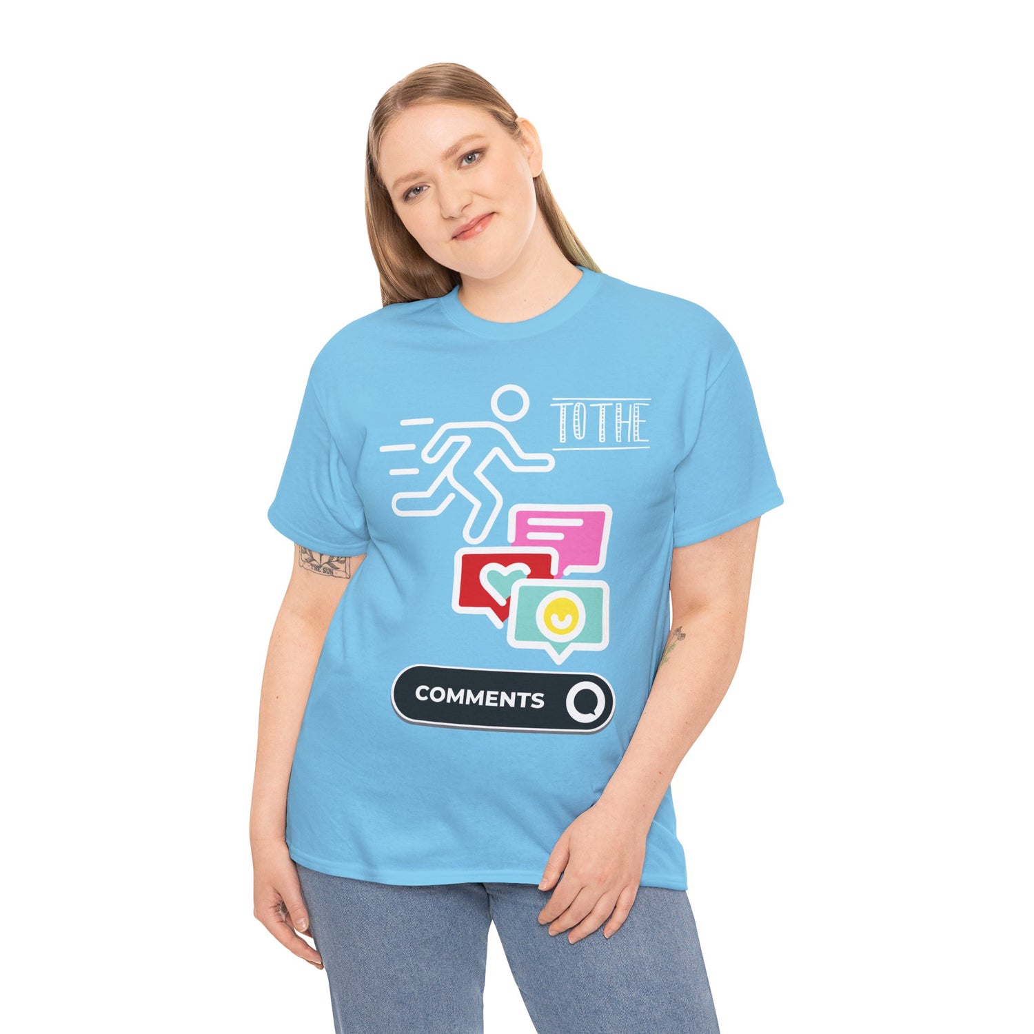 Straight to the Comments Heavyweight Unisex Tee