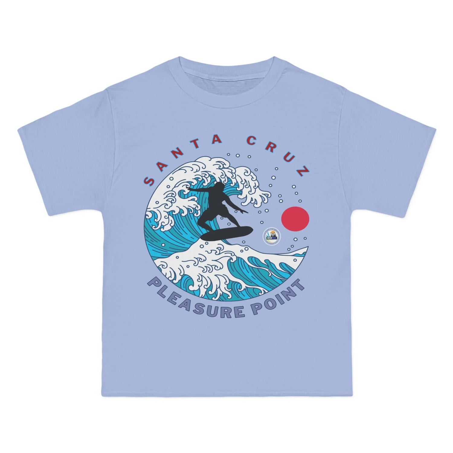Surf Pleasure Point Santa Cruz Big Waves Heavyweight Tee