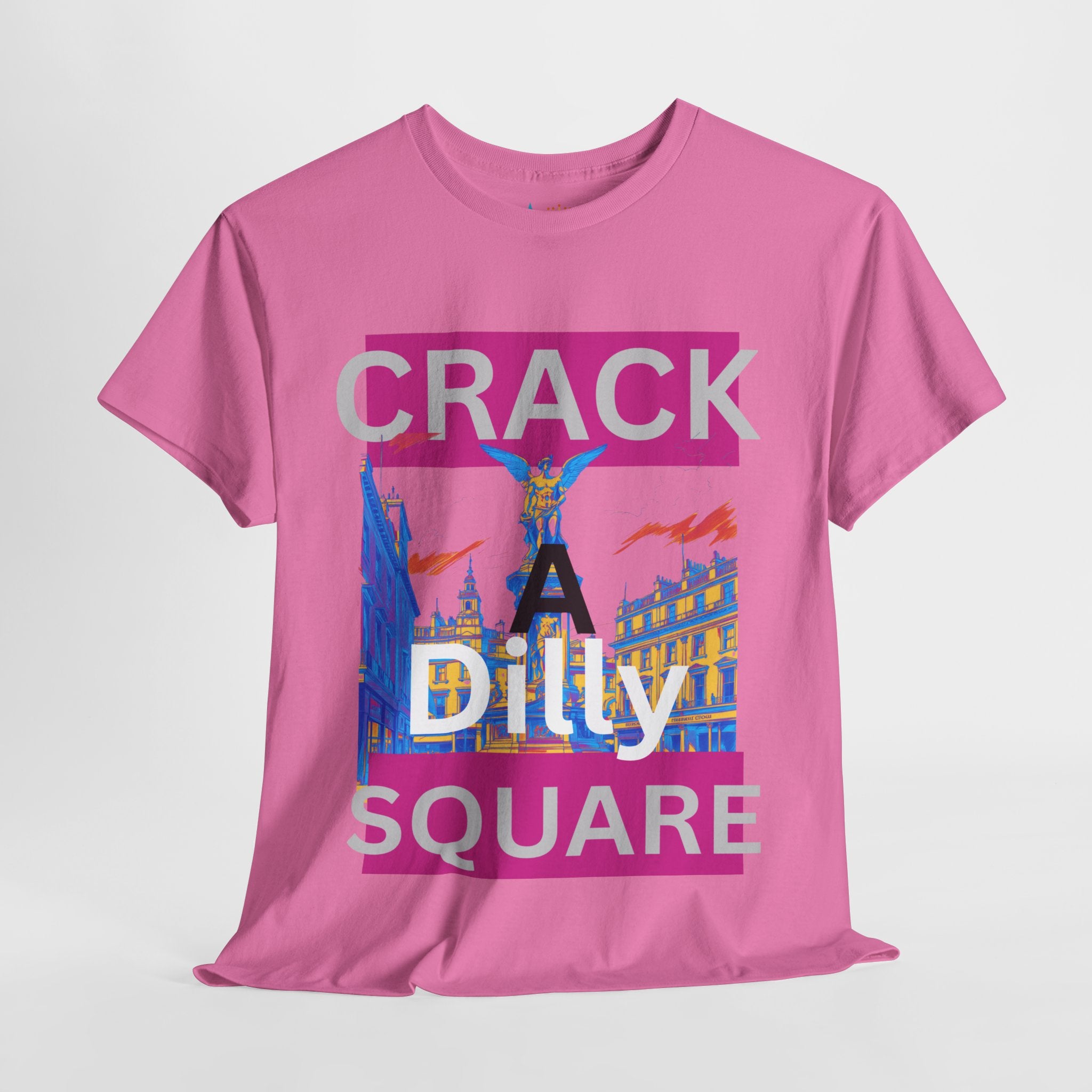 Crack-a-Dilly Square London United Kingdom Funny Heavyweight Tee