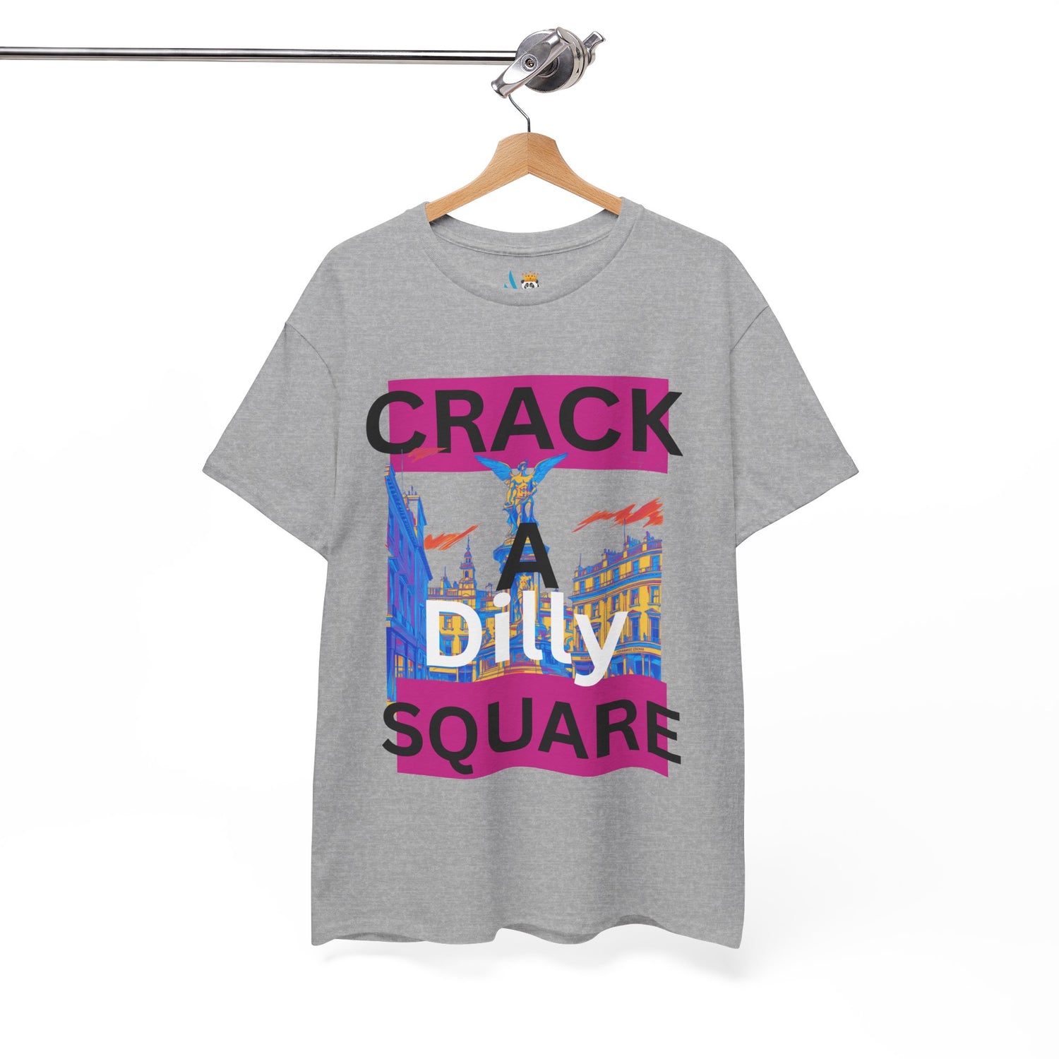 Crack-a-Dilly Square London United Kingdom Funny Heavyweight Tee