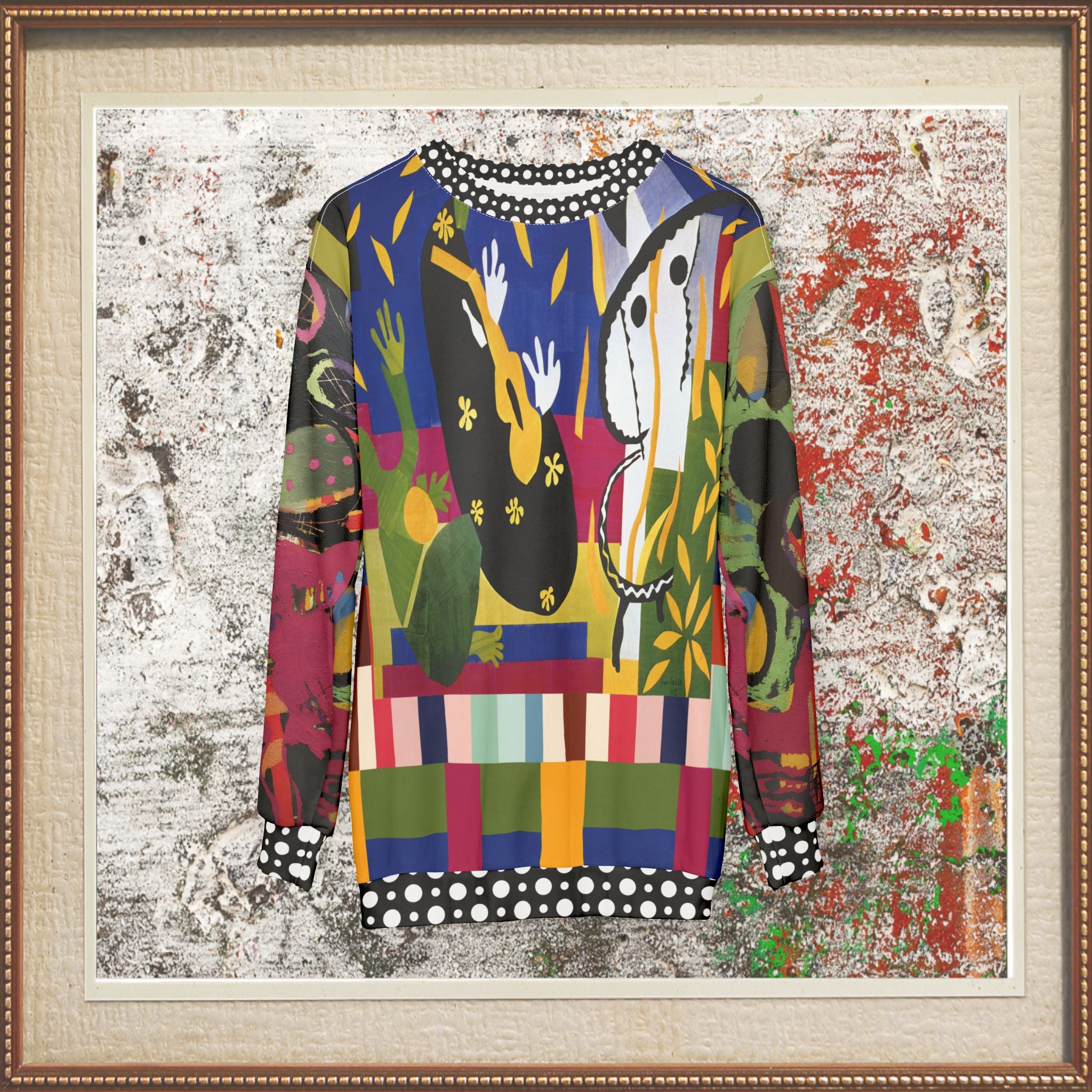 Reminiscent of a Life Colorblock Unisex Sweatshirt (Gold Label)