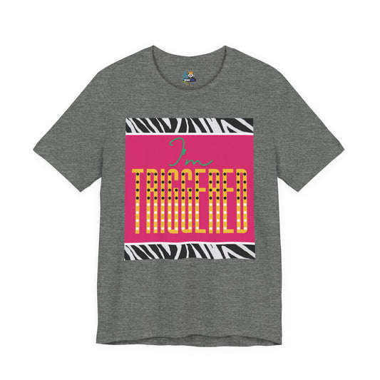 I'm Triggered in Zebra Stripe Short Sleeve Tee