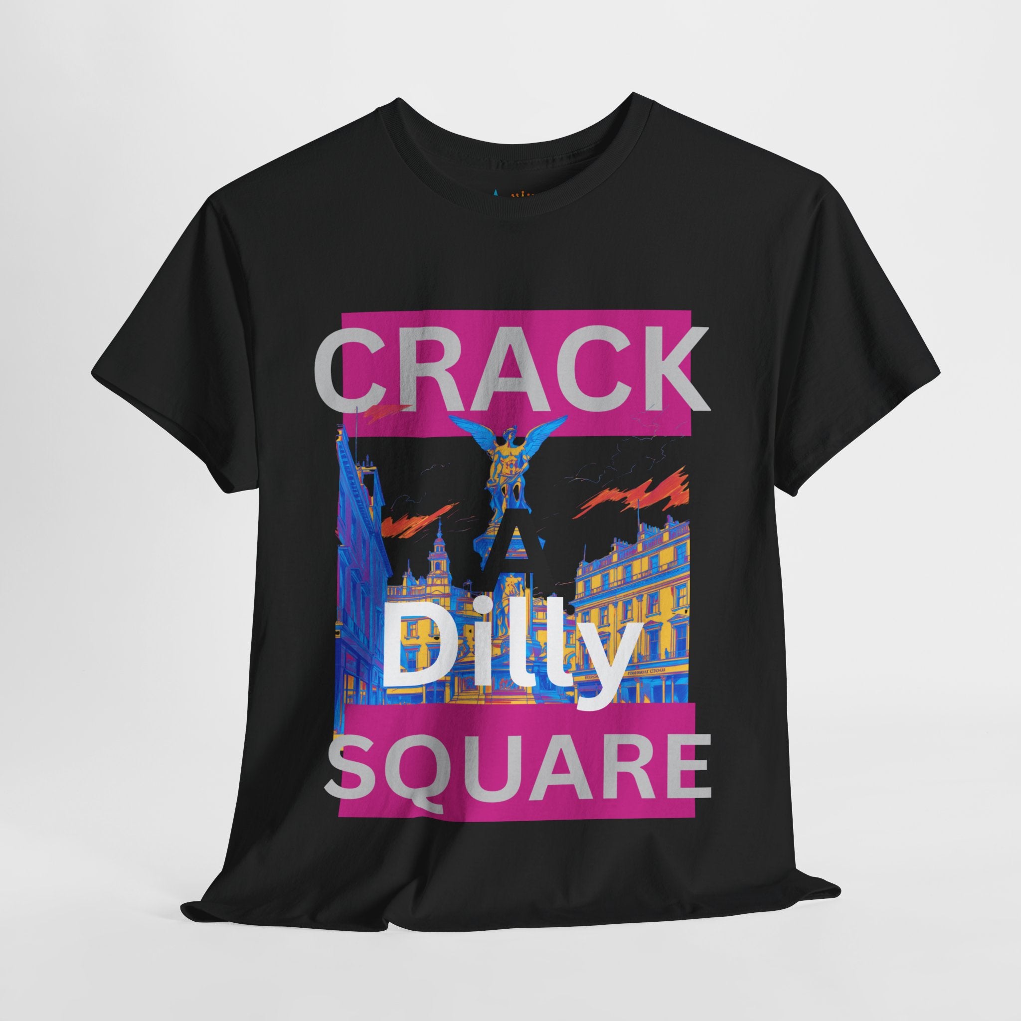 Crack-a-Dilly Square London United Kingdom Funny Heavyweight Tee