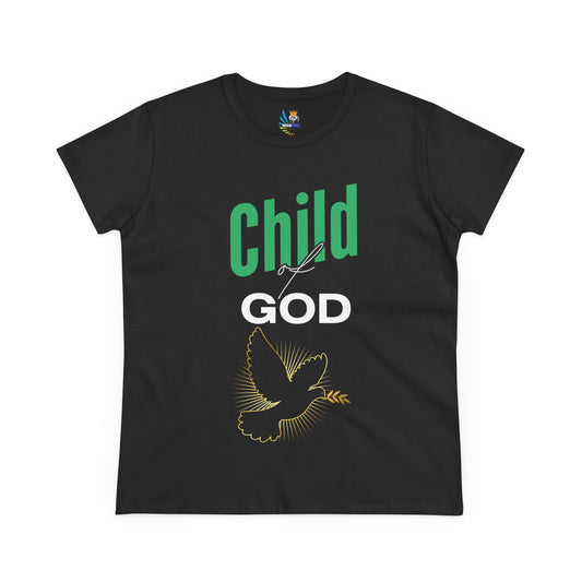 Child of God - Christ Dove Women's Graphic Tee - Fun Casual Cotton T-Shirt
