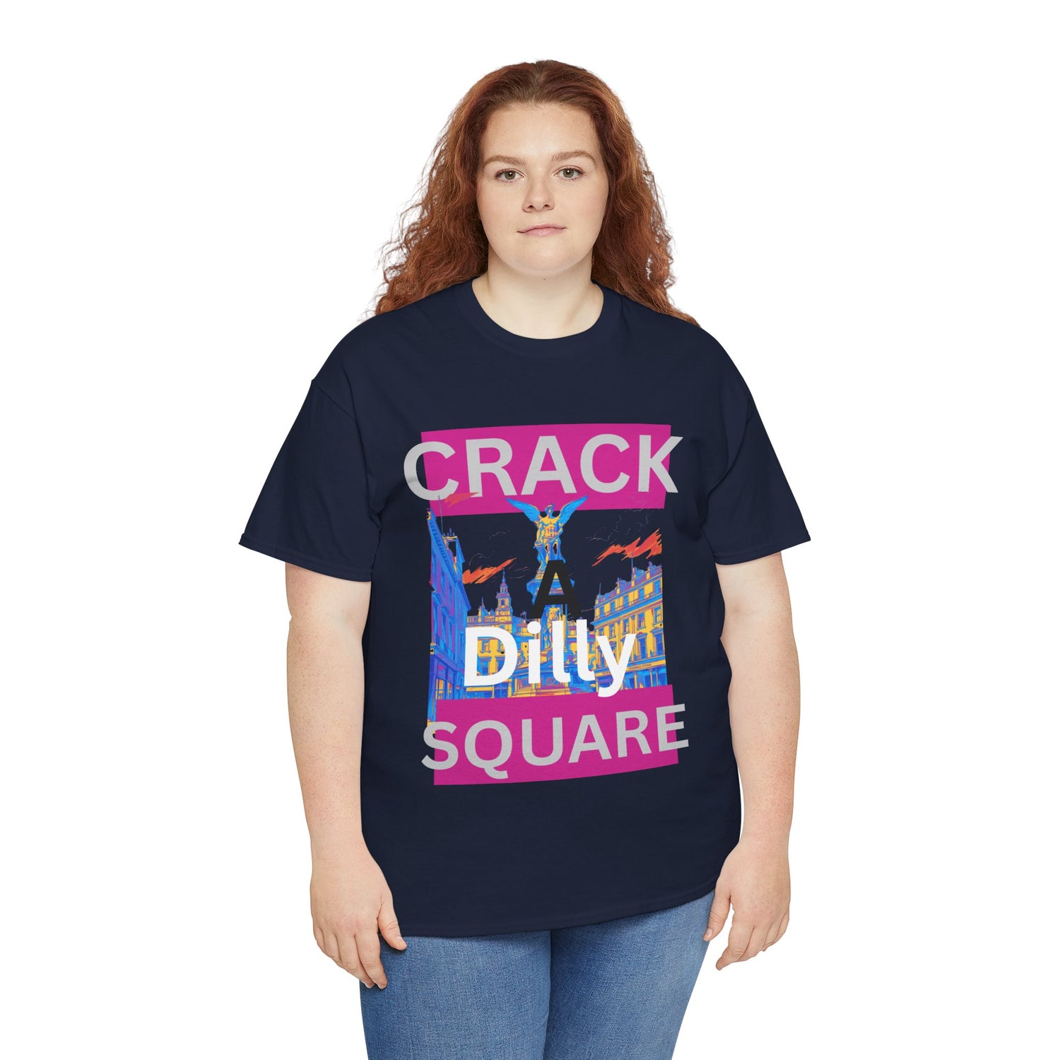 Crack-a-Dilly Square London United Kingdom Funny Heavyweight Tee