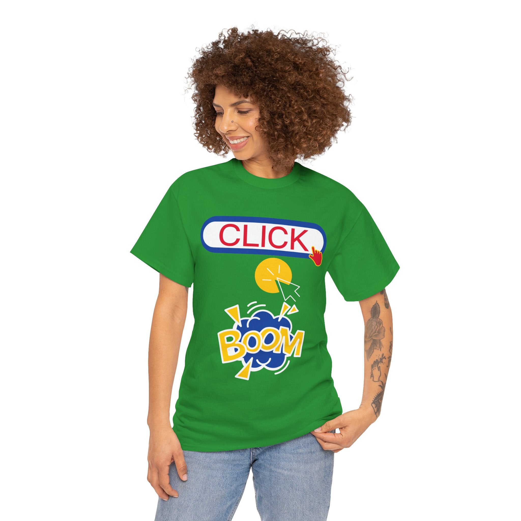 Click Click Boom Heavyweight Unisex Tee