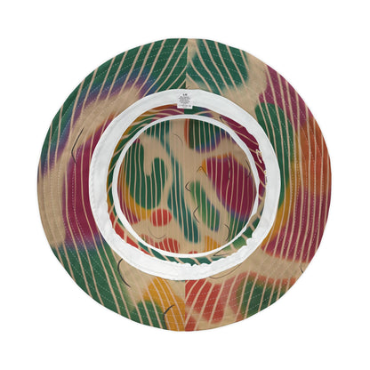 Hippie Groove Abstract Camo Stripe Tie-Dye Vibrant Bucket Hat