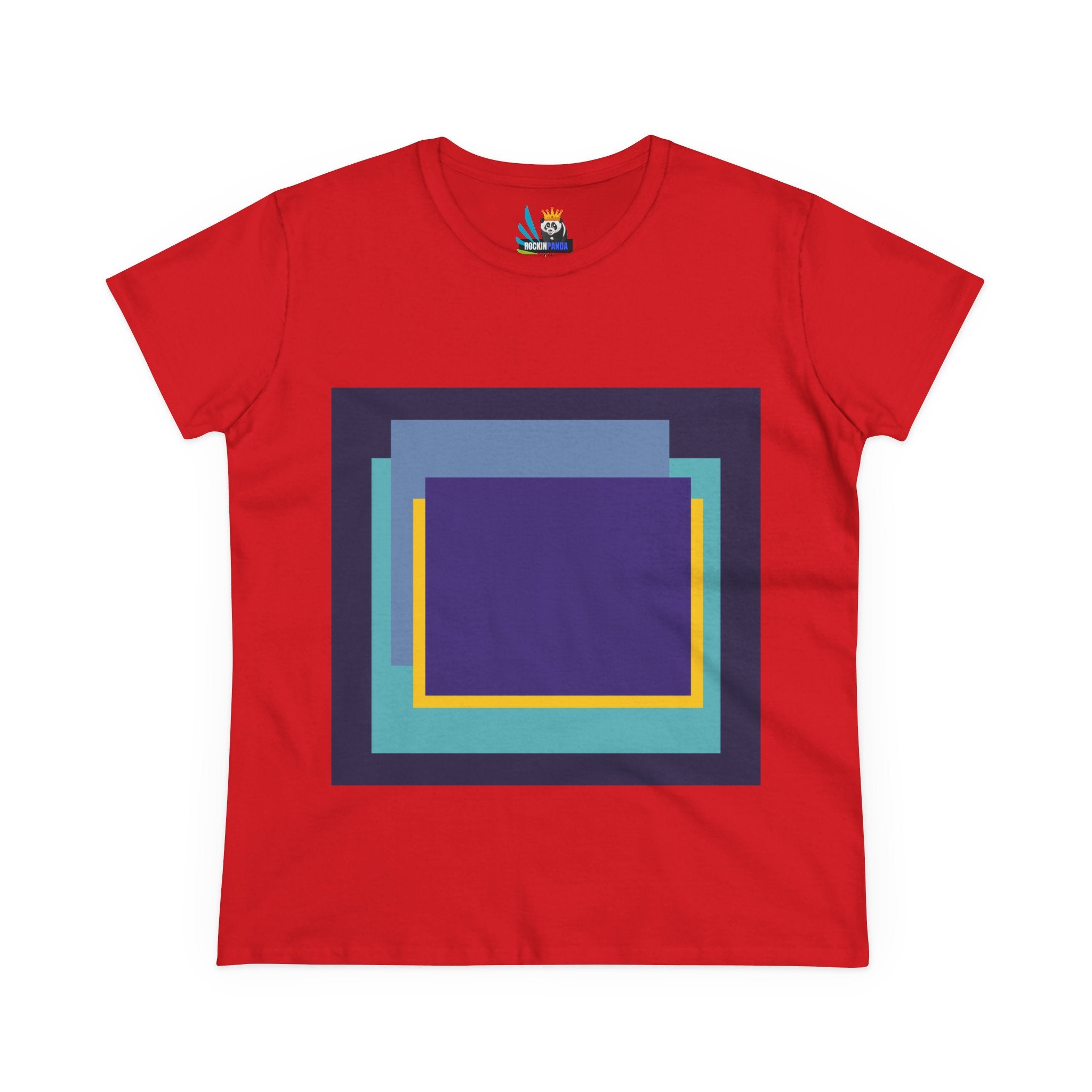 My Life in Purple Squares Cubed Contemporary Art Design Women&